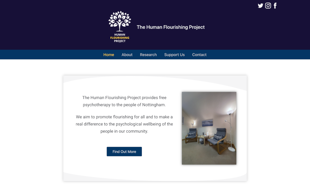 HFP Therapy Website Screenshot